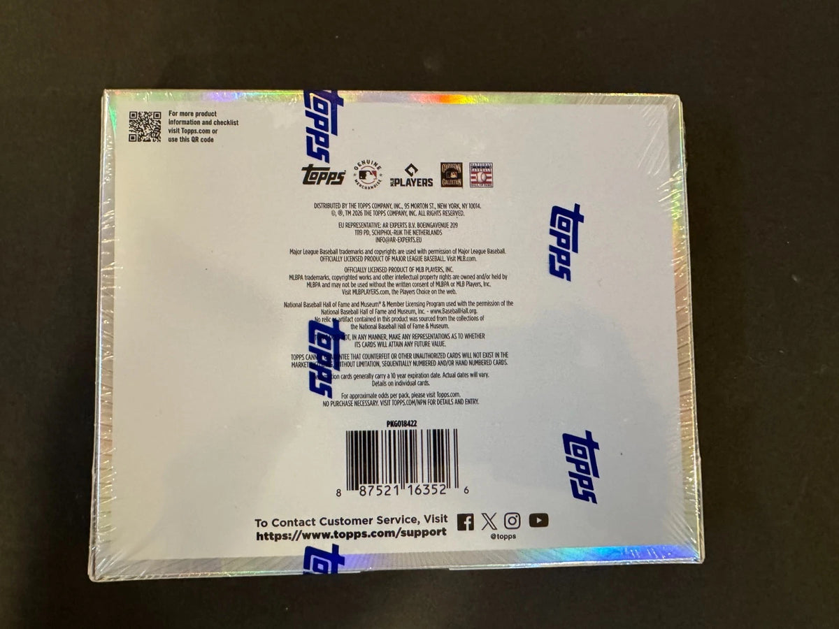 2026 BOWMAN CHROME BASEBALL HOBBY BOX (2 AUTOs) MLB Brand New Sealed In-Hand QTY