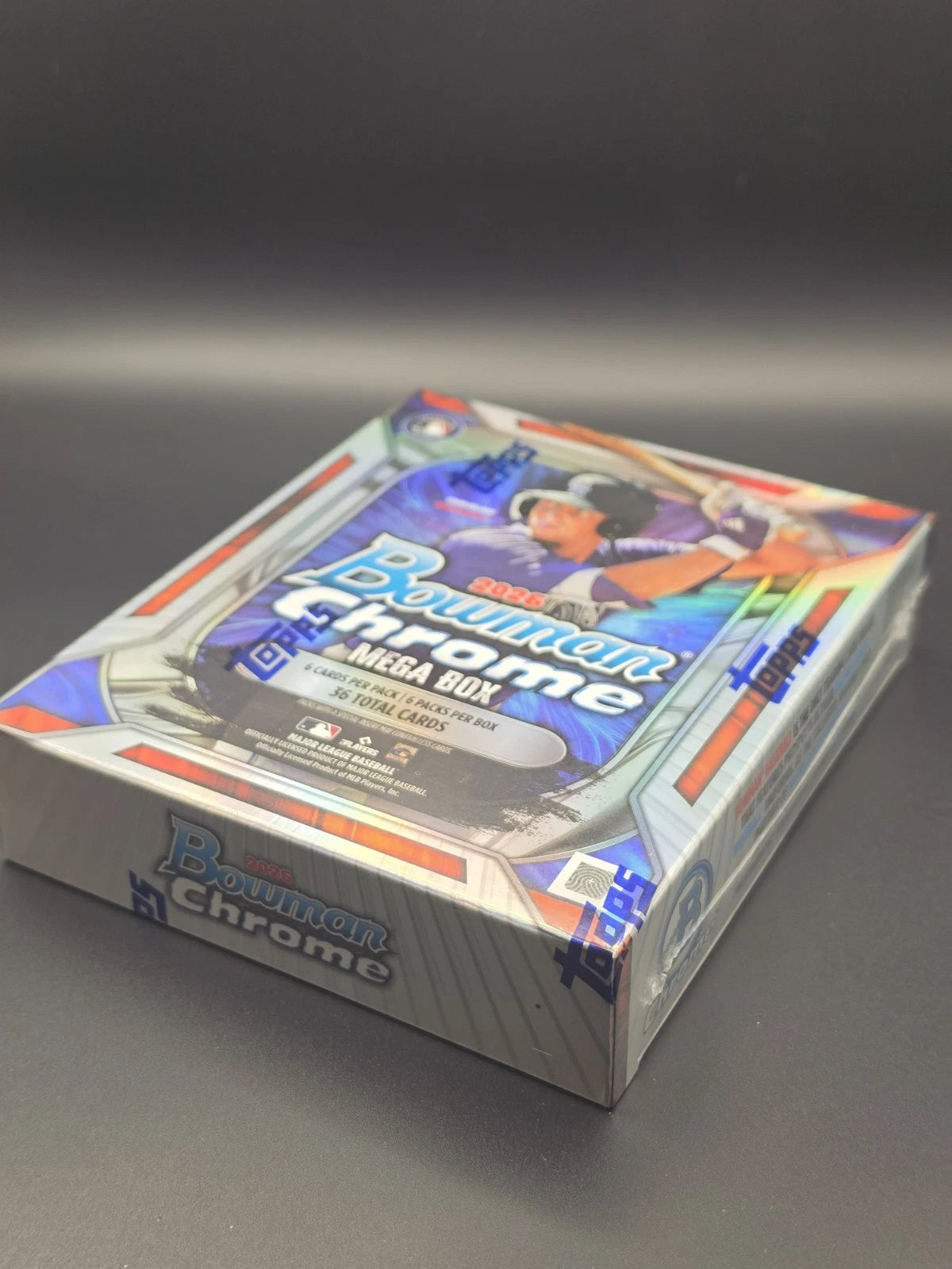 Topps 2026 Bowman Chrome Mega Box Baseball Trading Cards 36 Cards MLB