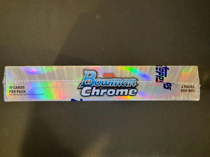 2026 BOWMAN CHROME BASEBALL HOBBY BOX (2 AUTOs) MLB Brand New Sealed In-Hand QTY