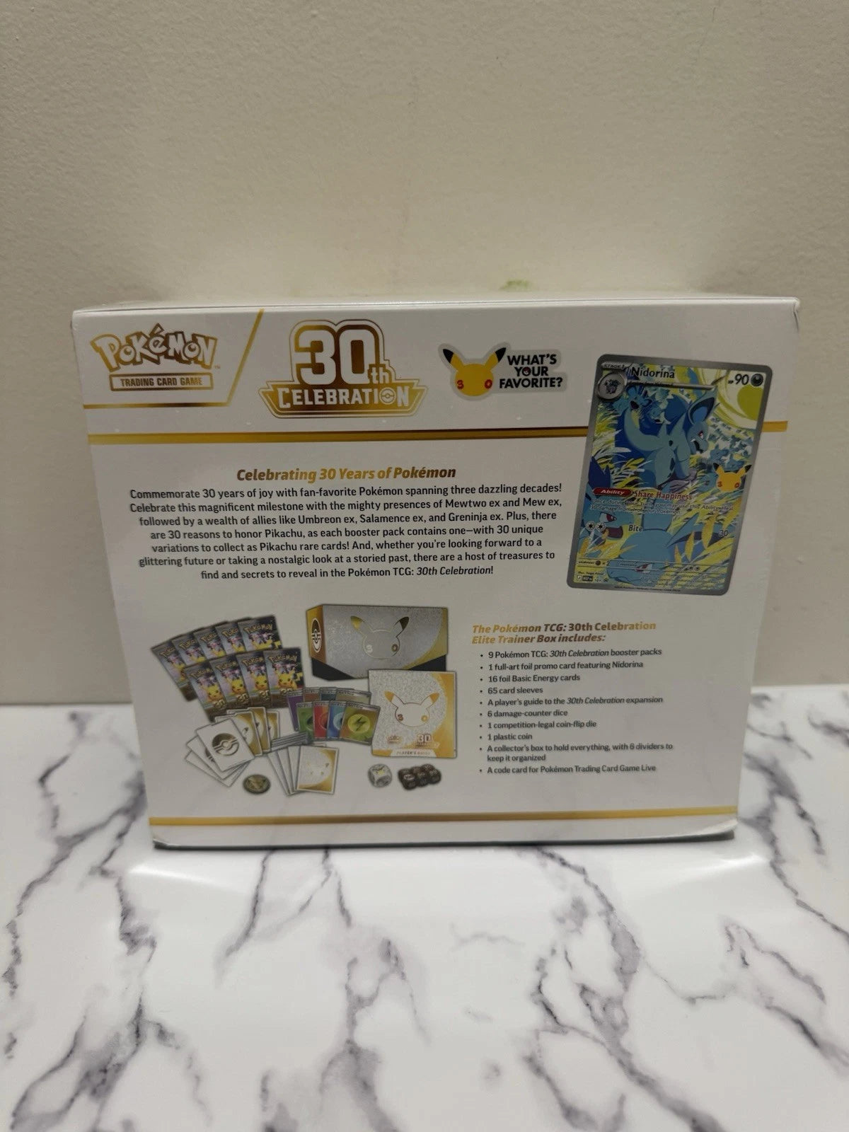 Pokemon 30th Anniversary Celebration Elite Trainer Box ETB - SEALED