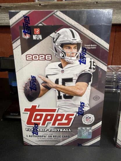 2026 TOPPS FLAGSHIP FOOTBALL HOBBY BOX - BRAND NEW (2) HOBBY BOXES TOTAL