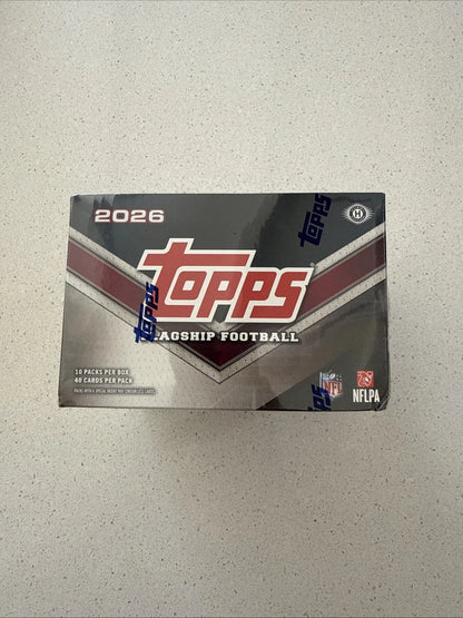 2026 Topps Flagship Football Jumbo Hobby Box Factory Sealed In Hand - READY TO SHIP
