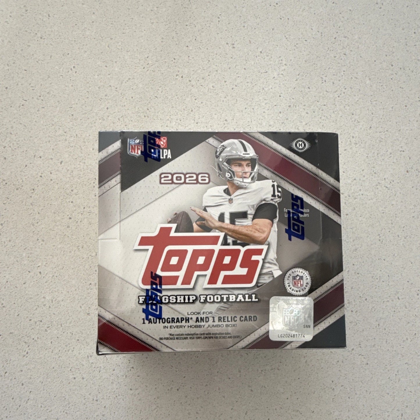 2026 Topps Flagship Football Jumbo Hobby Box Factory Sealed In Hand - READY TO SHIP