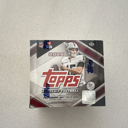 2026 Topps Flagship Football Jumbo Hobby Box Factory Sealed In Hand - READY TO SHIP
